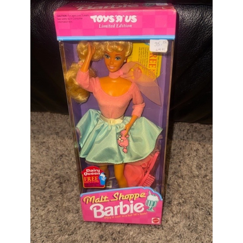Toys R Us Limited Edition Malt Shoppe Barbie Doll 1992